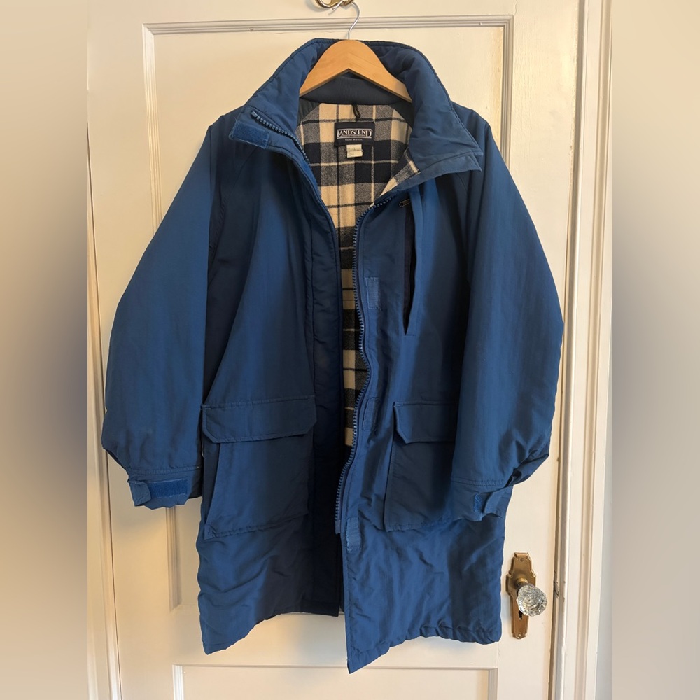Lands' End | ‘90s Vintage Wool/Nylon Parka, Field Coat, Barn Jacket